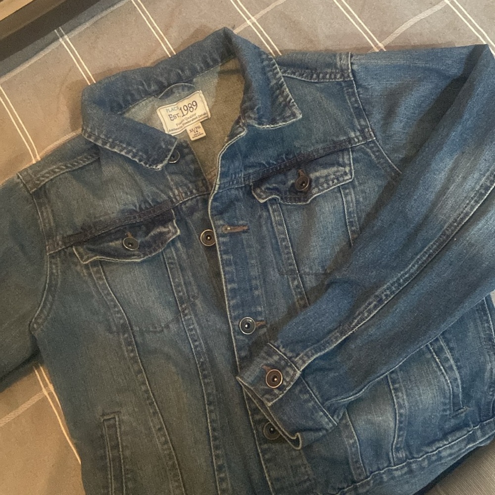 BNWOT, Children’s Place, girls denim jacket, size 14. - Picture 3 of 5
